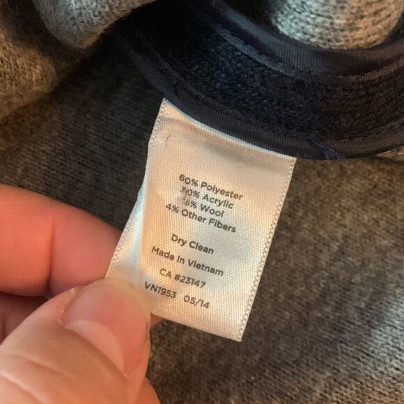 Talbots blue blazer womens 14 large unlined wool blend casual business casual - Picture 9 of 11